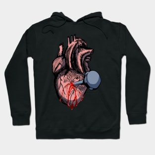 Heartbreak! A Nail Through the Heart (color) Hoodie